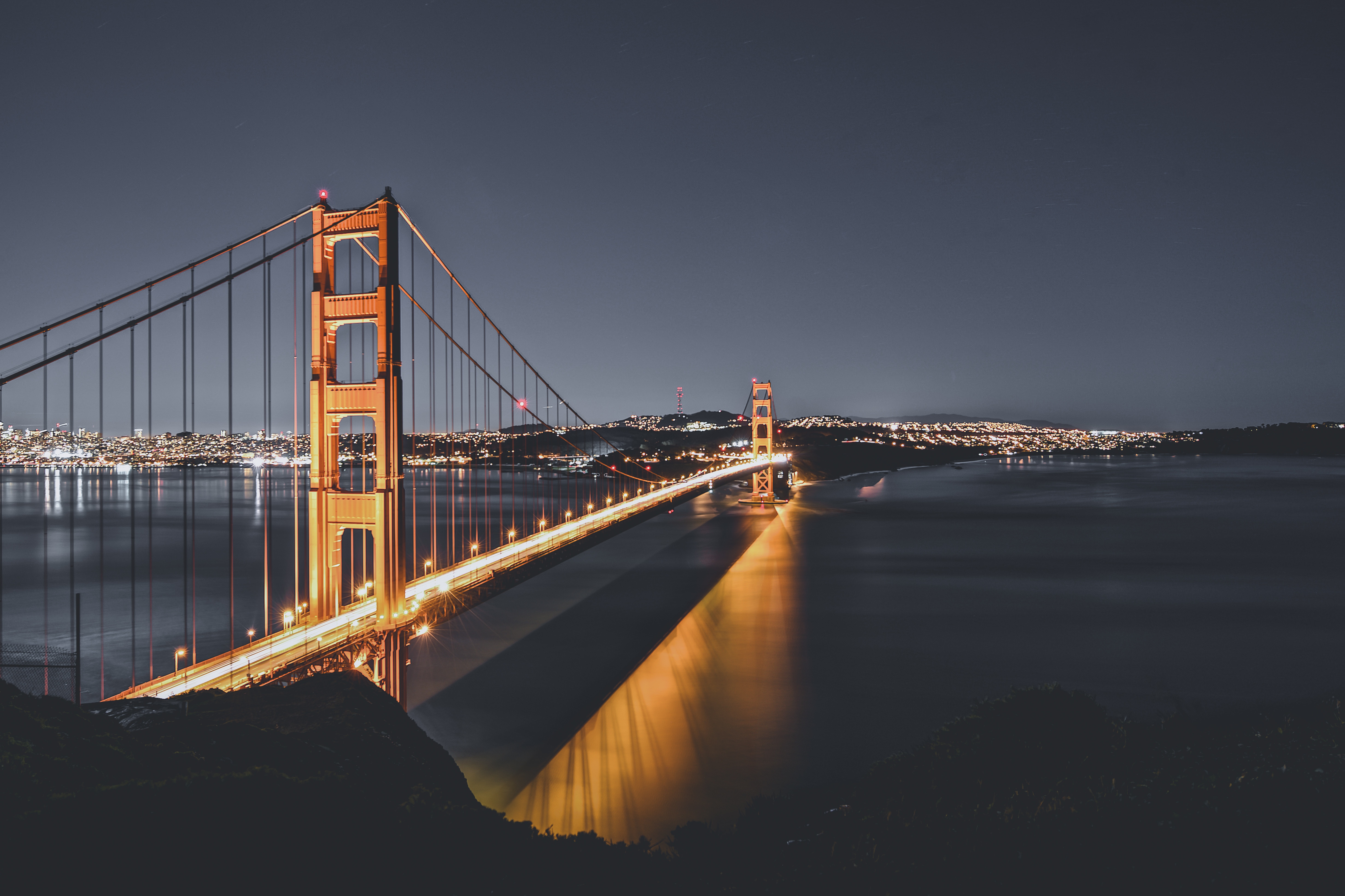 Fly over the Golden Gate bridge with business class flights